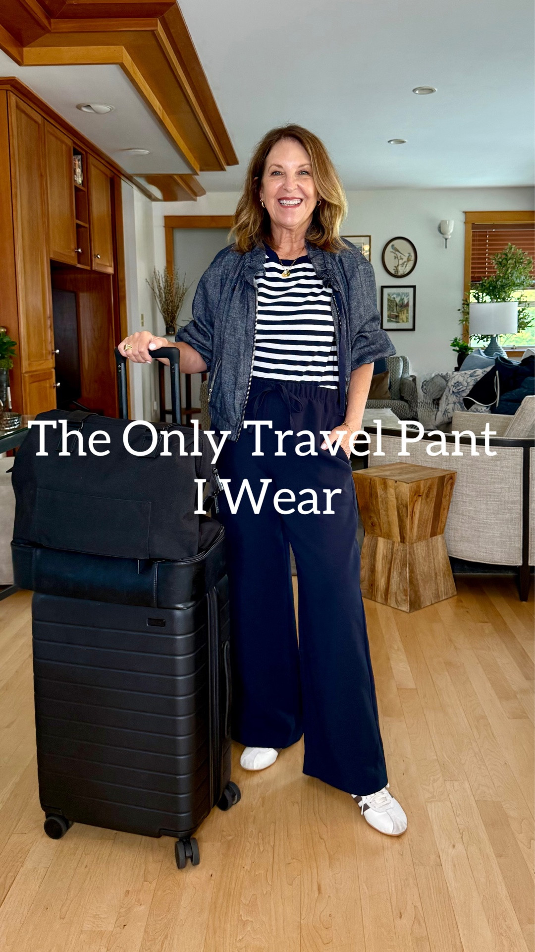 The only travel pants I’ll wear! The Viral Aritzia Lodge pant. 

This is the crepeette version, but I packed the linen-blend version too. 

It's currently on sale!! 

I'm wearing a regular small. I hemmed it 2 inches.

#LTKSaleAlert #LTKTravel #LTKOver40