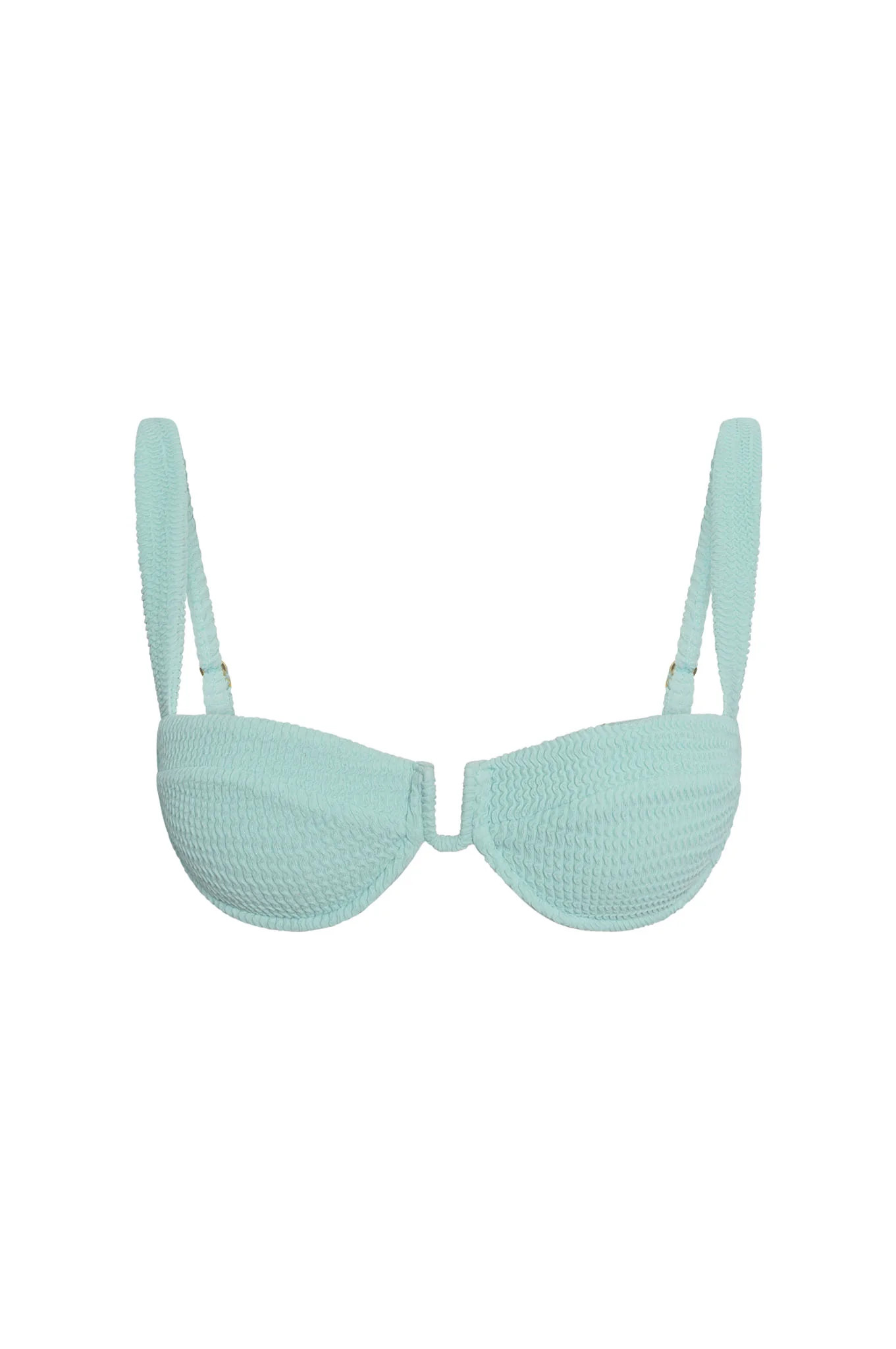 Cala Roja Top - Light Slate Crinkle | Monday Swimwear