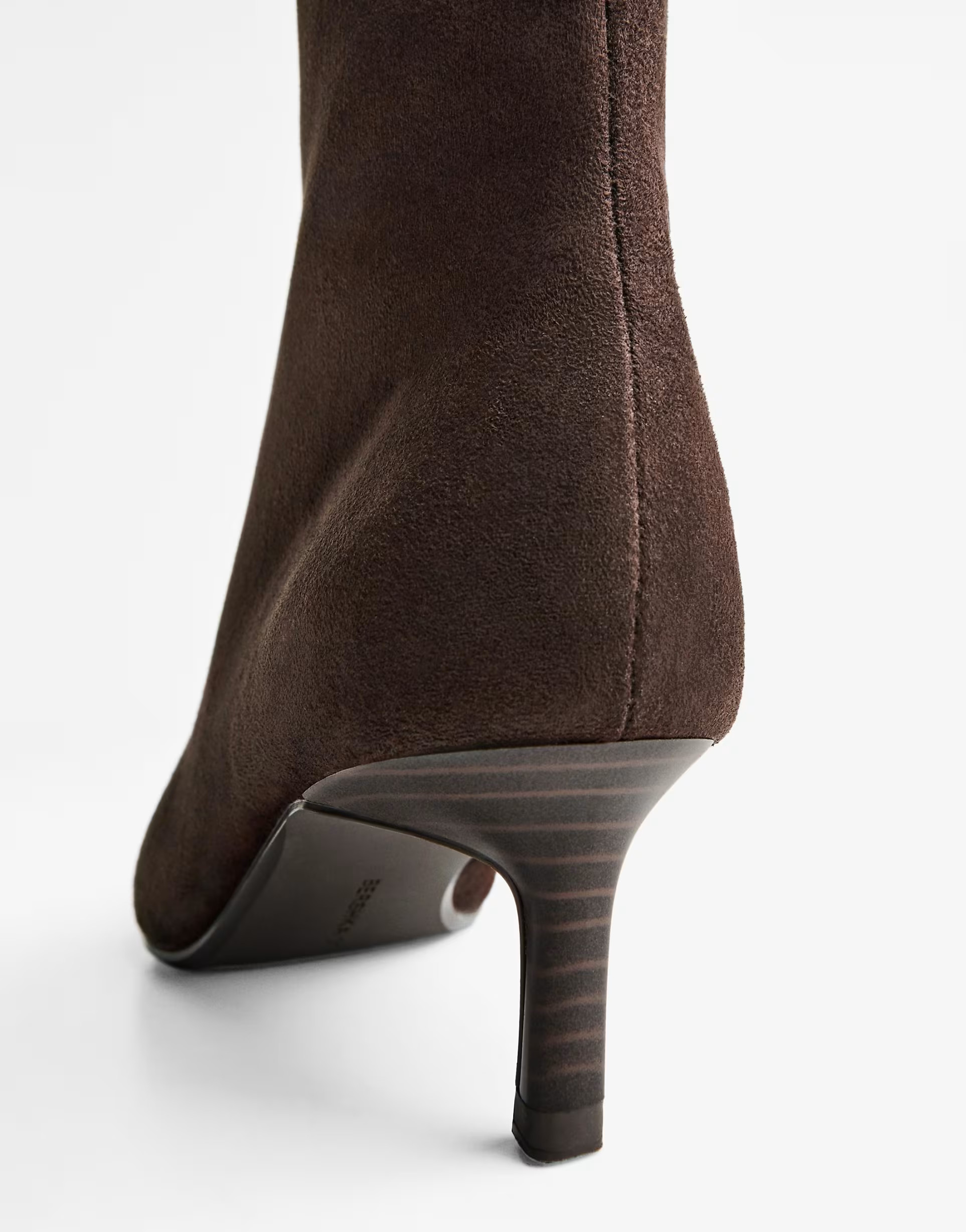 Bershka Kitten heel ankle boots in brown | ASOS (Global)