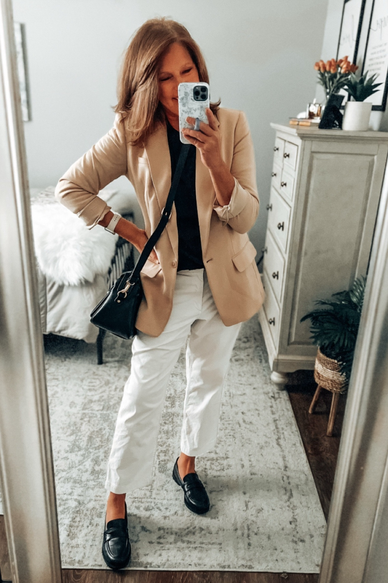 Amazon Essentials twill pants are my go to’s year round! Relaxed Blazer in Tan Natural by Open Edit on sale up to 40% off, styled with a thermal top from Walmart (only $8!) and Time and Tru loafers. These loafers are super comfortable!! All items fit tts. 

Fall outfits, fall fashion, over 40, blazer outfits, loafer outfit, amazon fashion, Amazon finds, Walmart fashion, Walmart finds, thanksgiving outfit 

#LTKSaleAlert #LTKStyleTip #LTKFindsUnder50

#LTKFindsUnder50 #LTKSaleAlert #LTKStyleTip