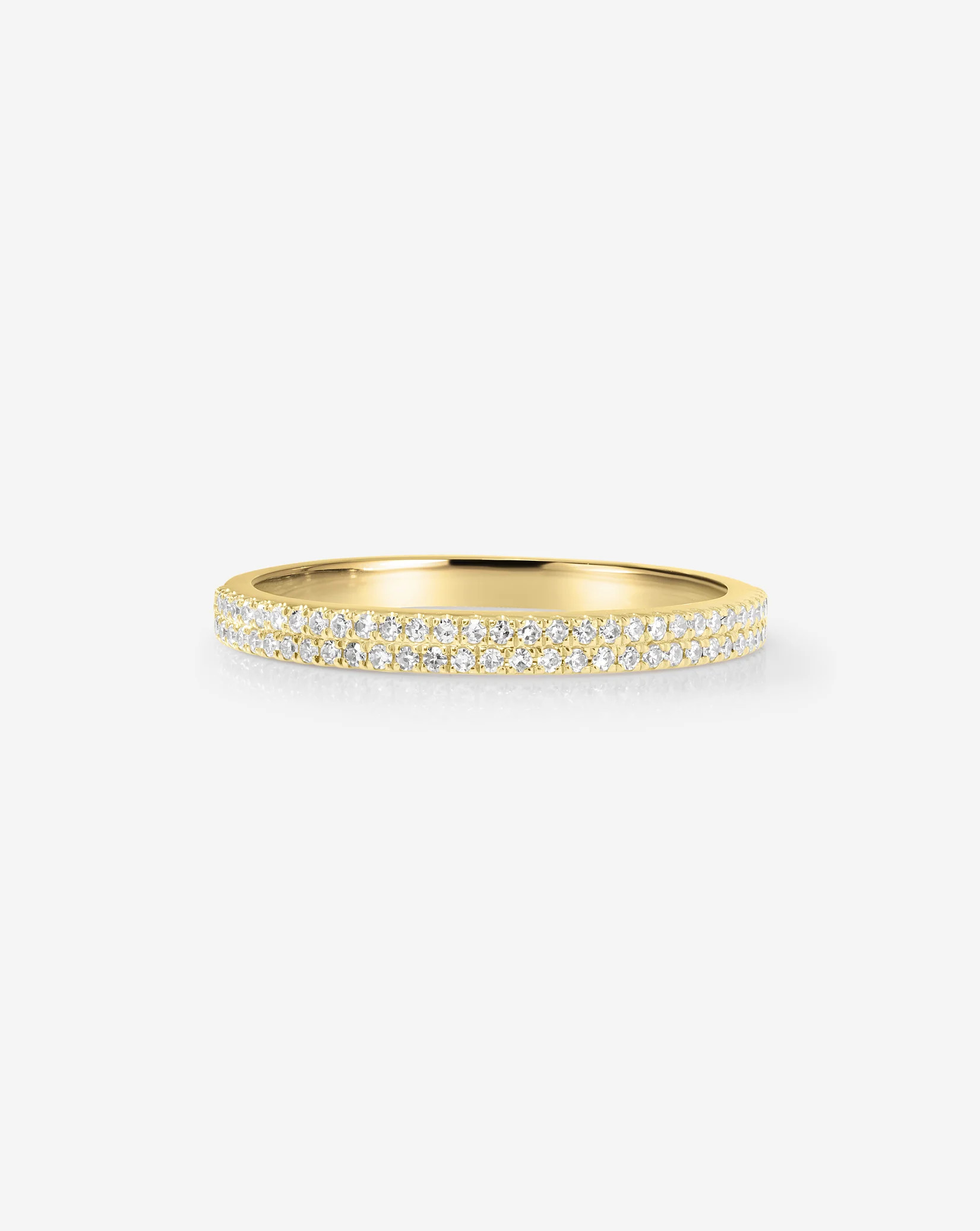 Double Row Stackable Pavé Ring | Ring Concierge