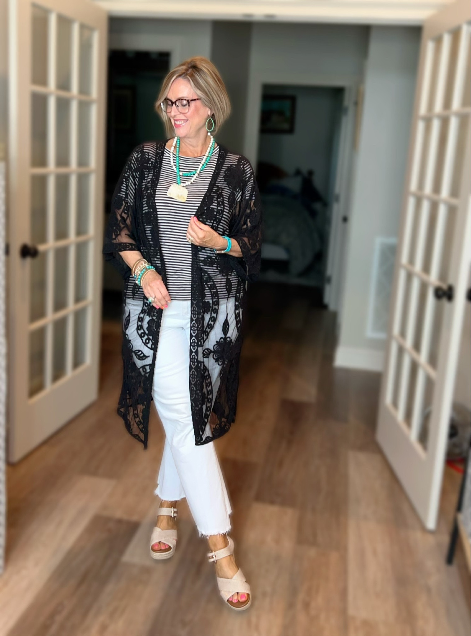 Walmart kimono outfit 

#LTKMidsize #LTKSeasonal