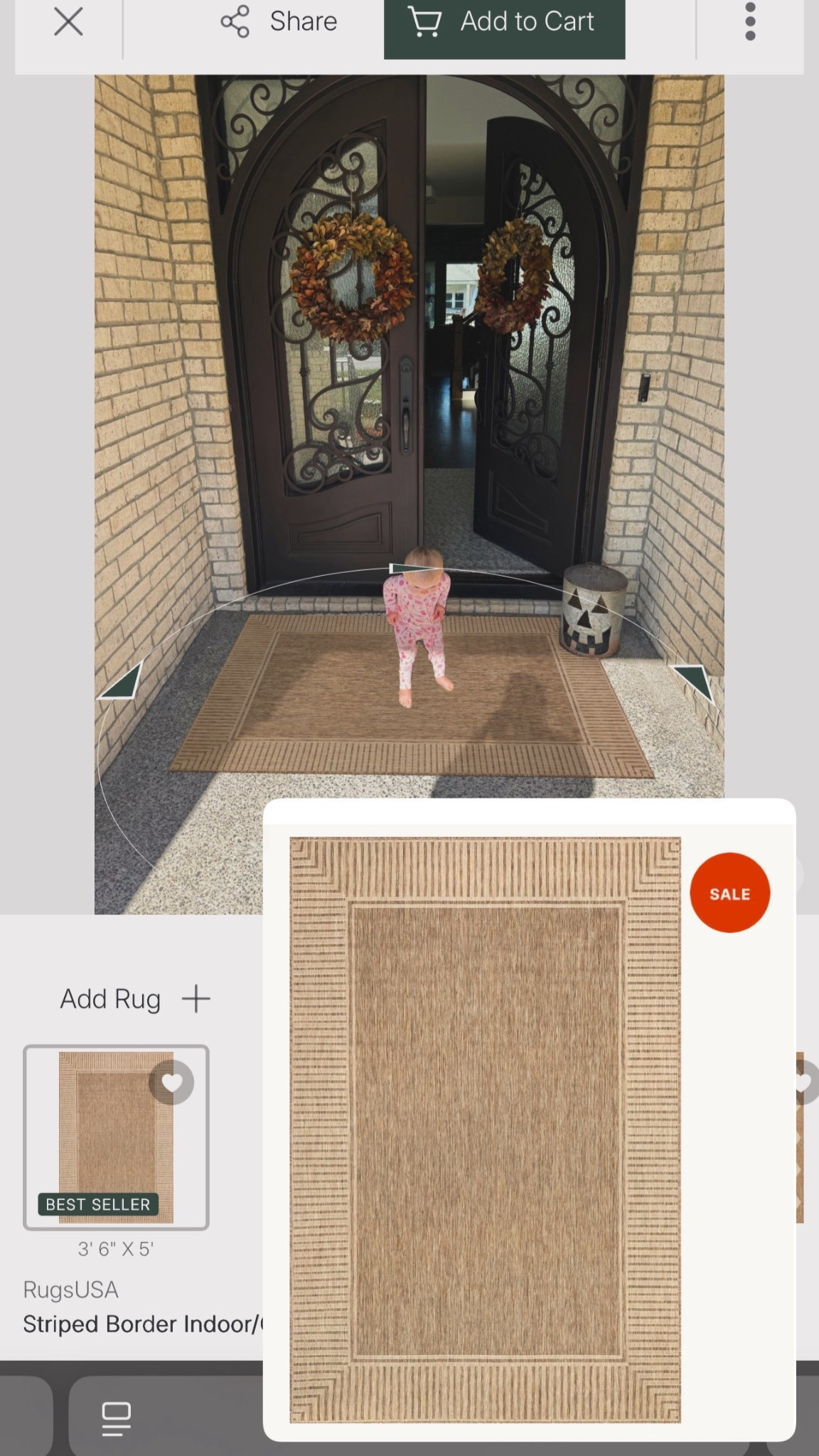 Oversized outdoor rugs that won’t break the bank! I love utilizing the Rugs USA website tools that allow you to see their products in your space to determine the best fit! Ordering this classic neutral style that I am excited to layer with all my fun holiday decors and rugs. 

#LTKHome #LTKStyleTip #LTKSaleAlert