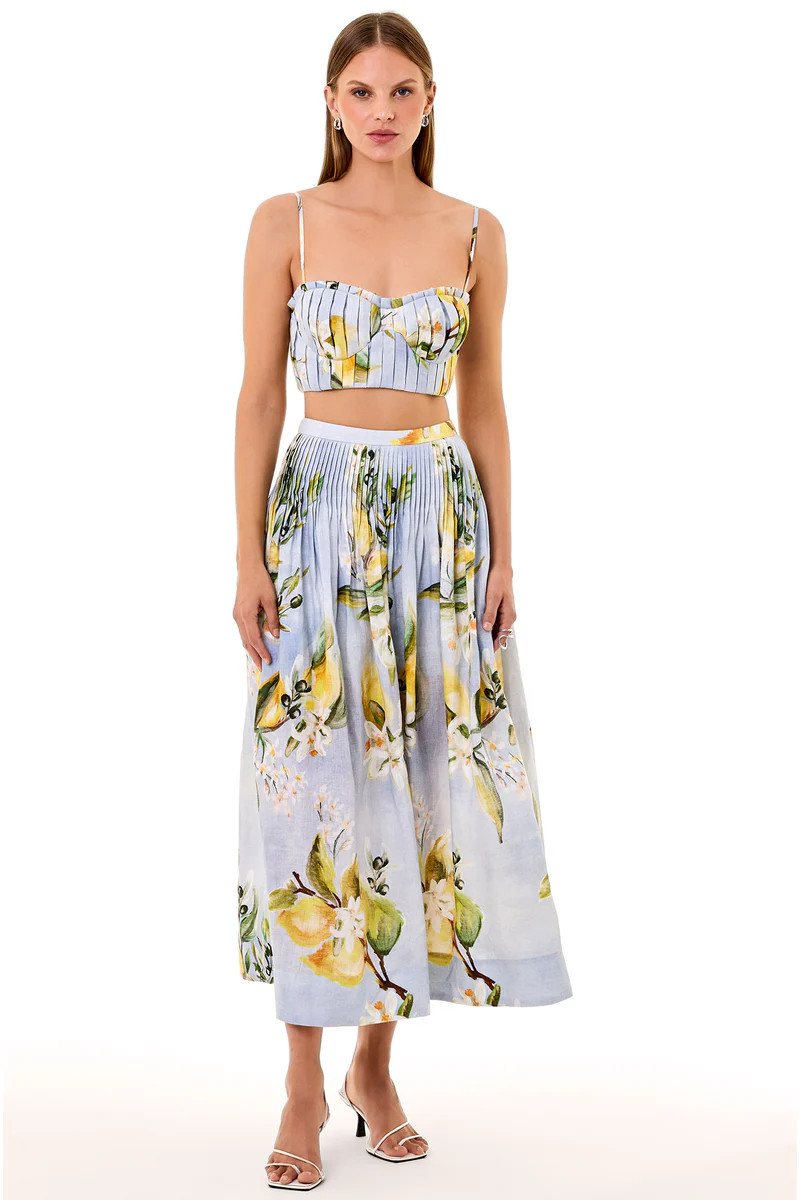 CRINA TOP - ANISA SKY LEMON | Nicholas The Label