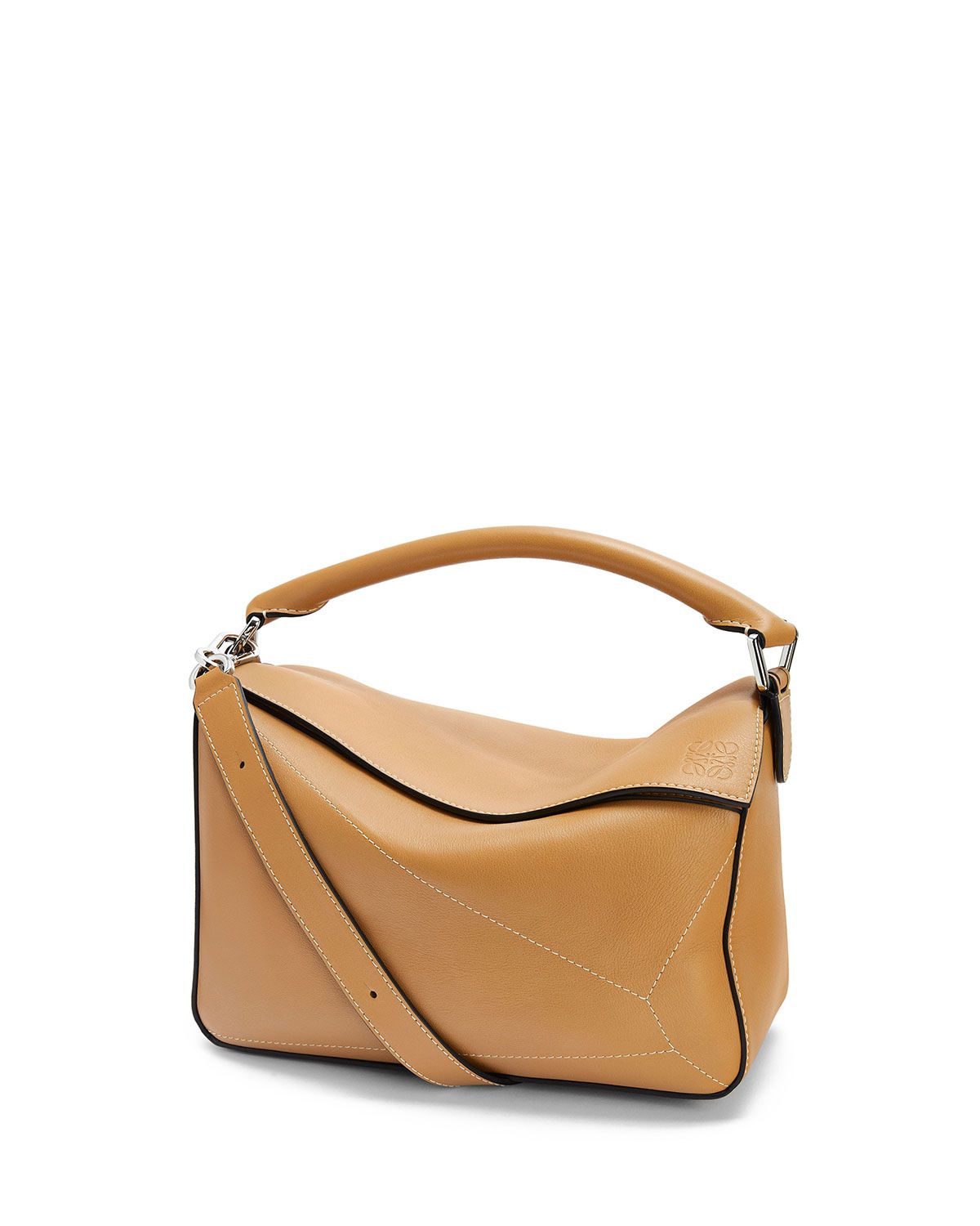 Puzzle Medium Soft Napa Shoulder Bag | Neiman Marcus