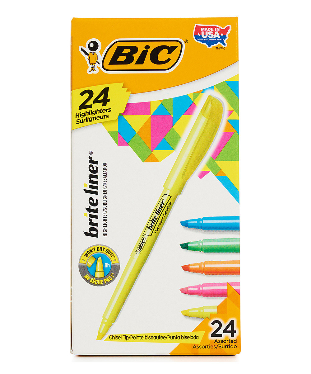 BIC Markers - 24-Ct. Brite Liner Highlighter Pack | Zulily