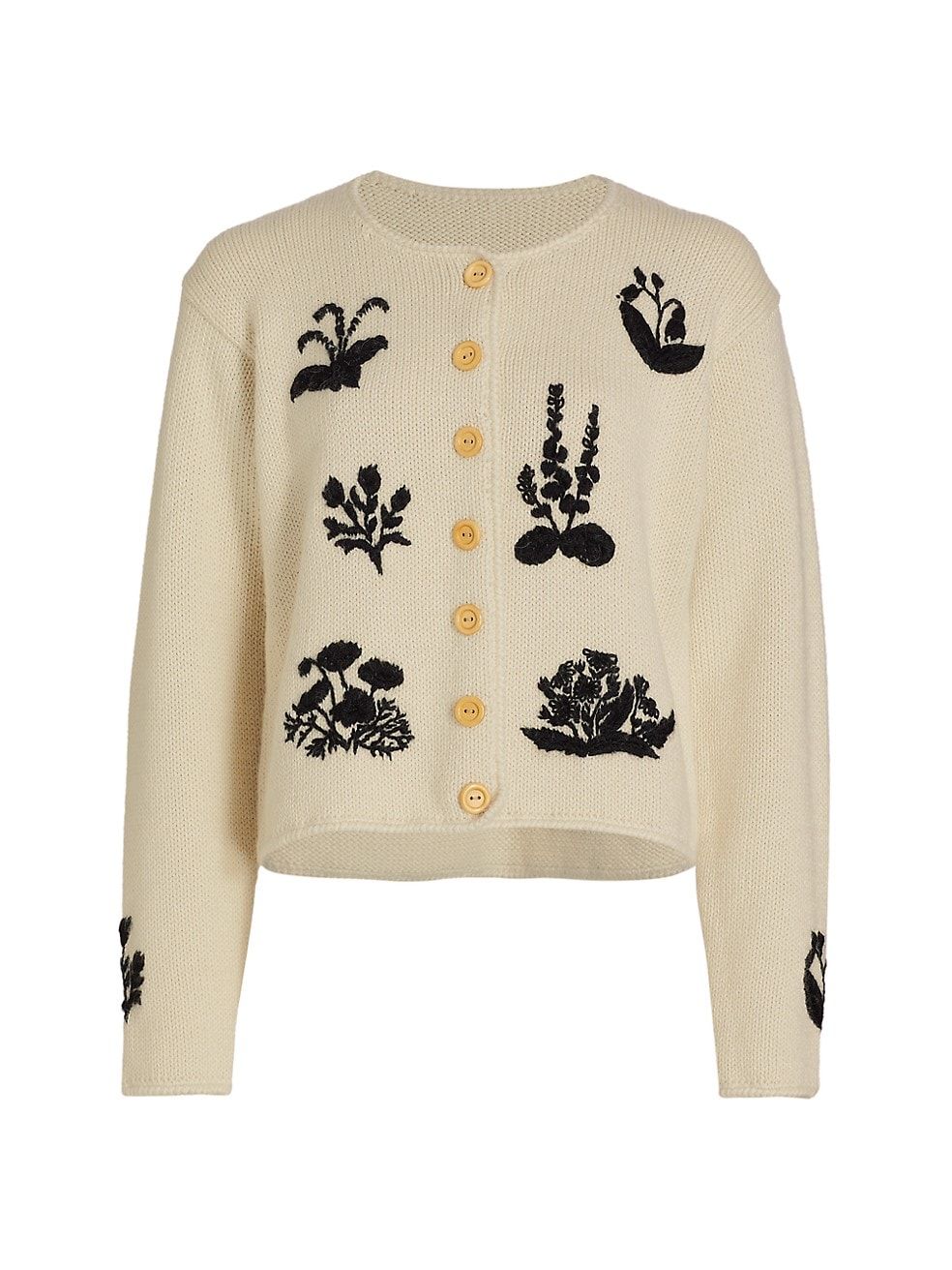 Auburn Embroidered Alpaca Wool Cardigan | Saks Fifth Avenue