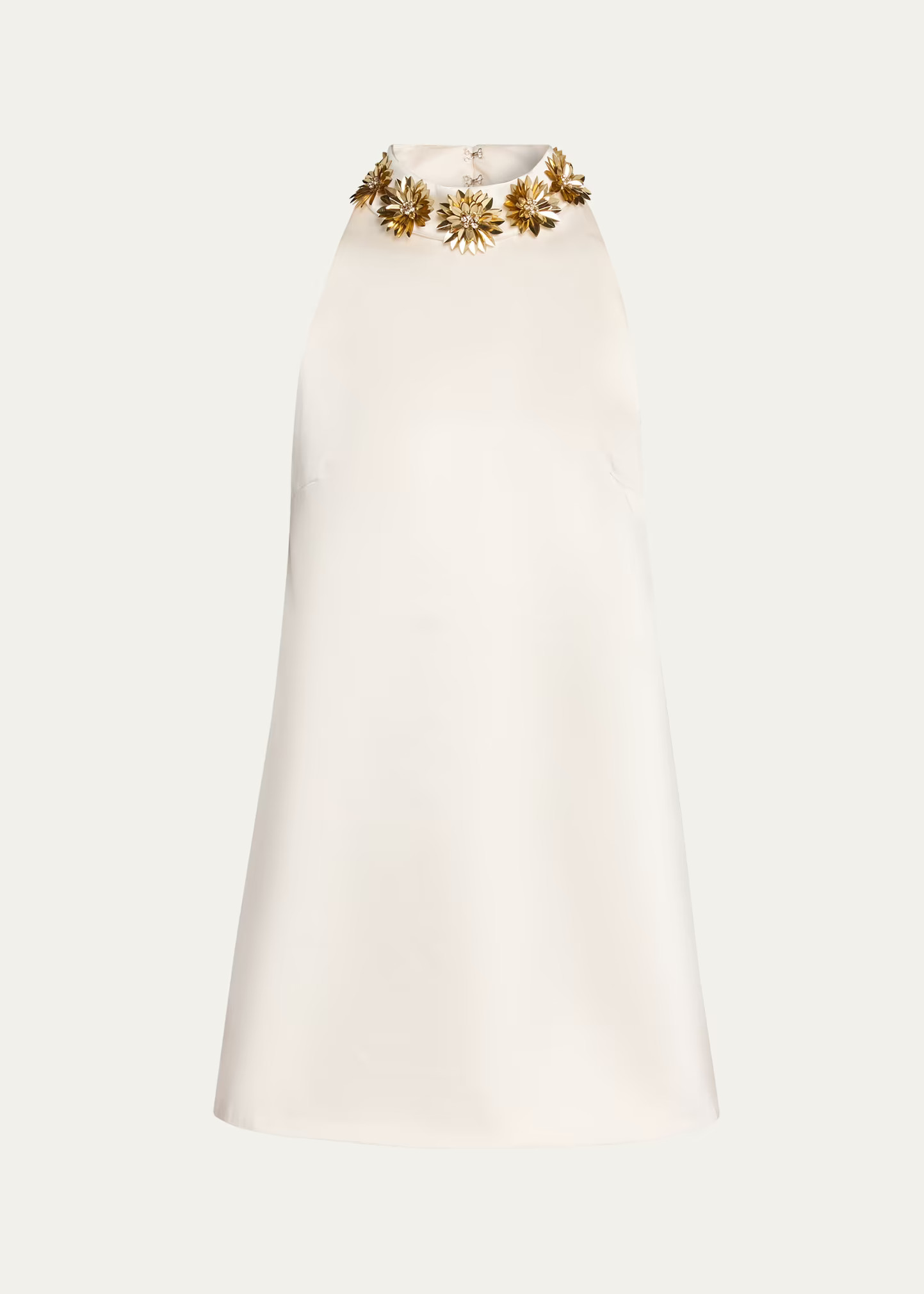 Giacinta Embellished Satin Mini Dress | Bergdorf Goodman