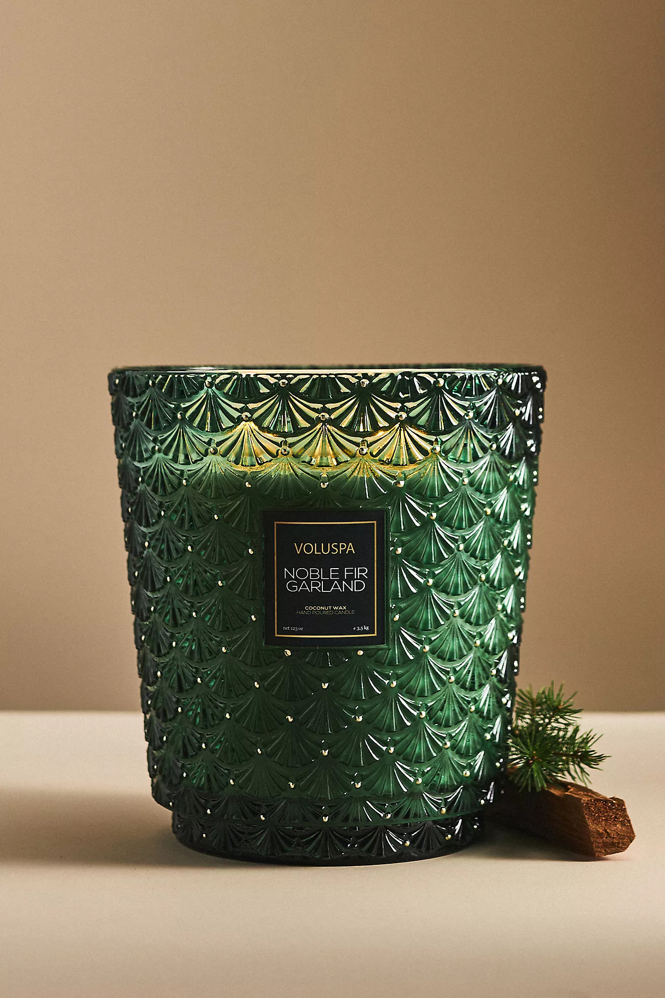 Voluspa Noble Fir Garland Hearth Candle | Anthropologie (US)