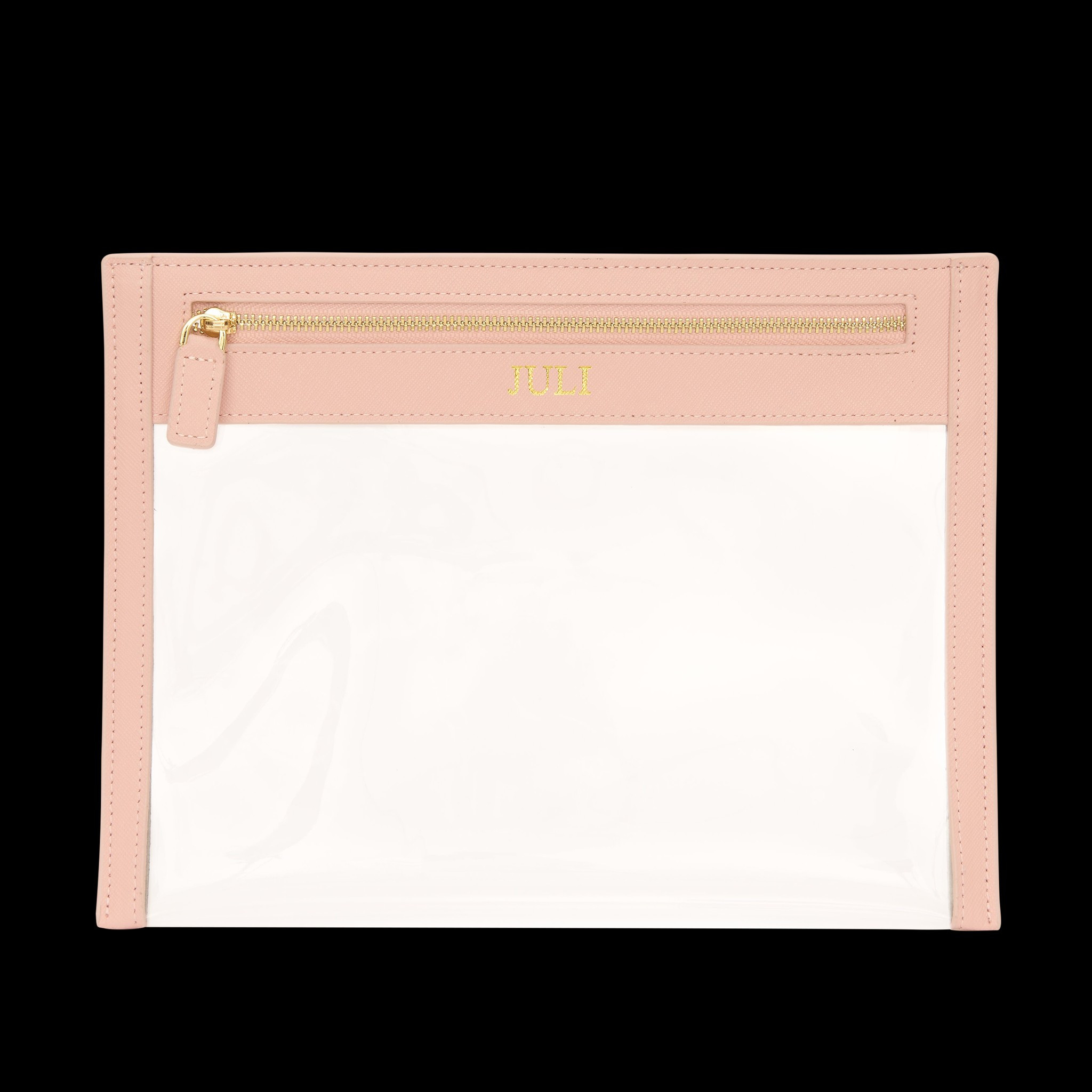 Lily & Bean Clear Travel Pouch Pale Pink | Lily and Bean