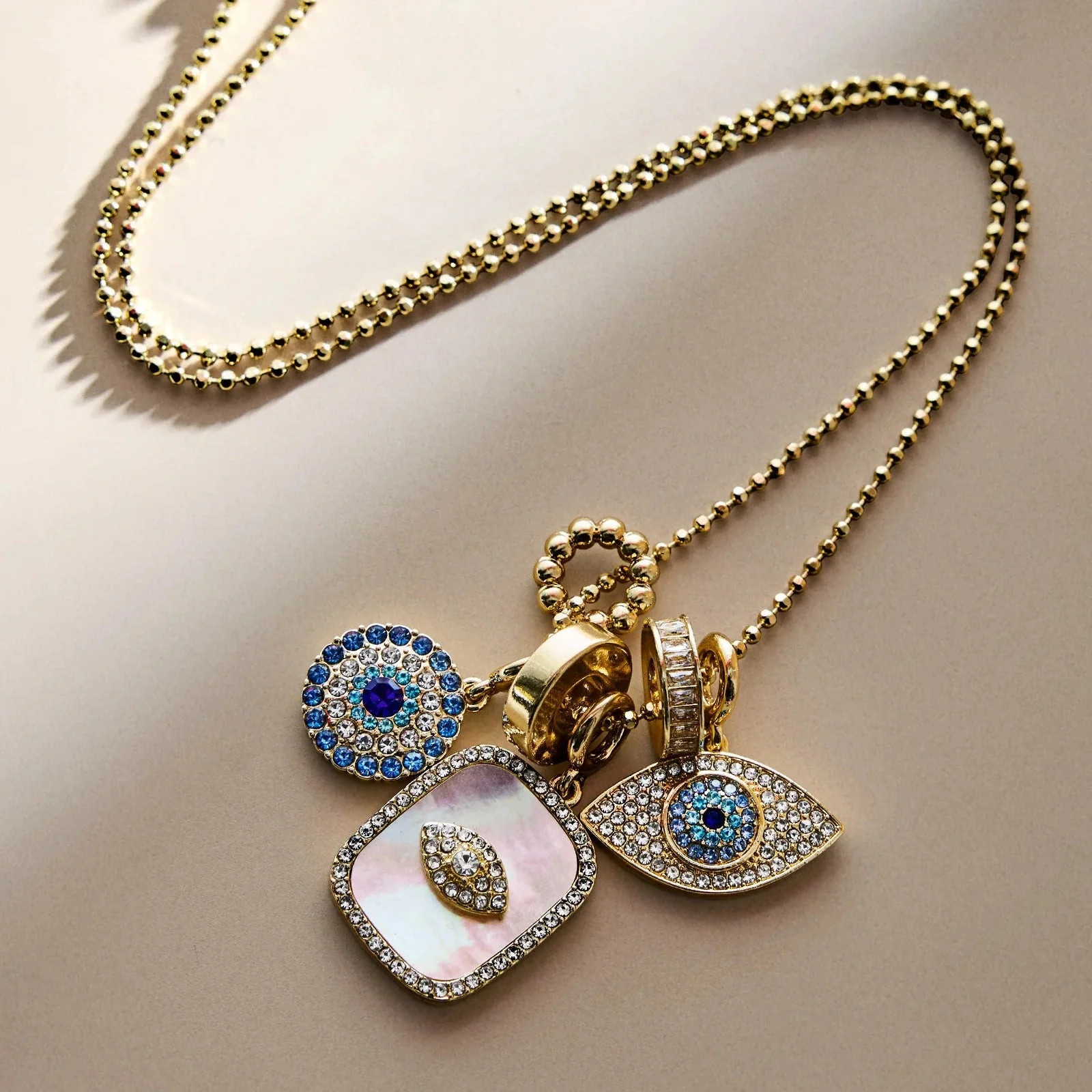Evil Eye Charm Necklace - Turquoise Evil Eye | BaubleBar
