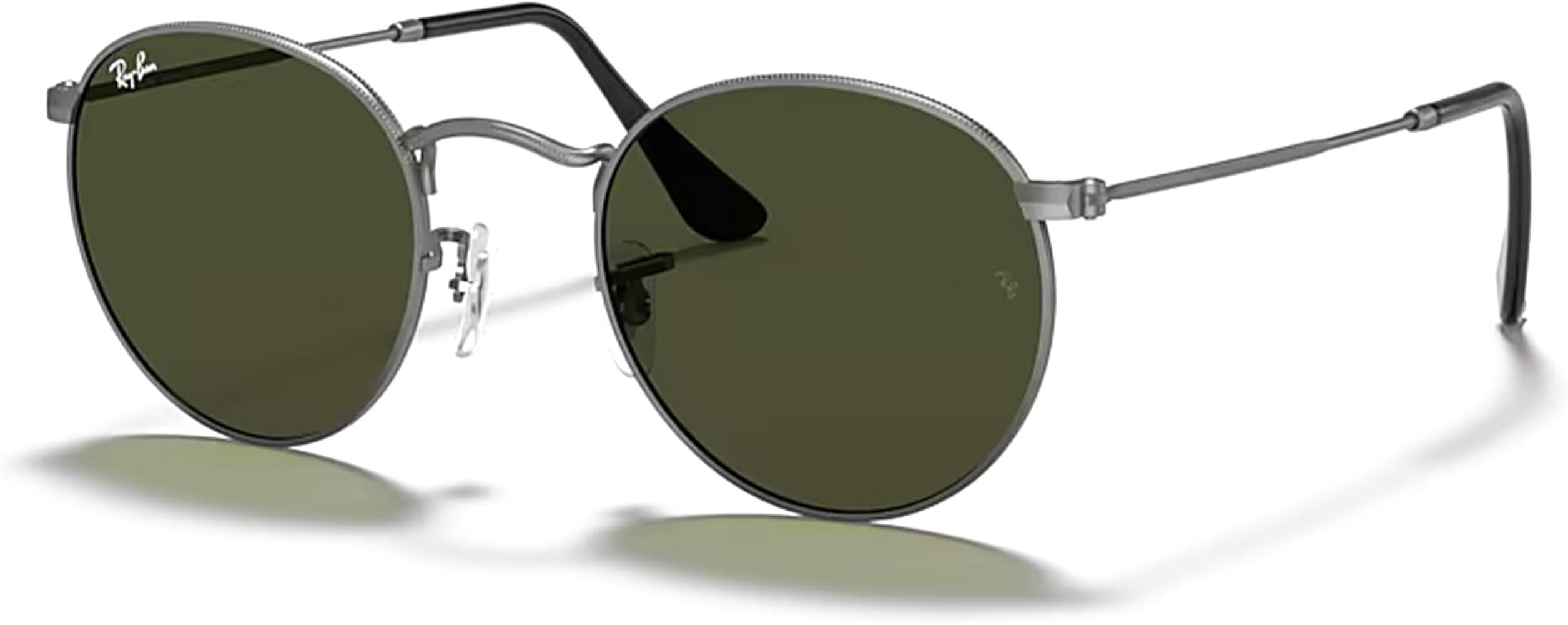 Ray-Ban RB3447 ROUND METAL Sunglasses For Men + BUNDLE with Designer iWear Eyewear Care Kit | Amazon (US)
