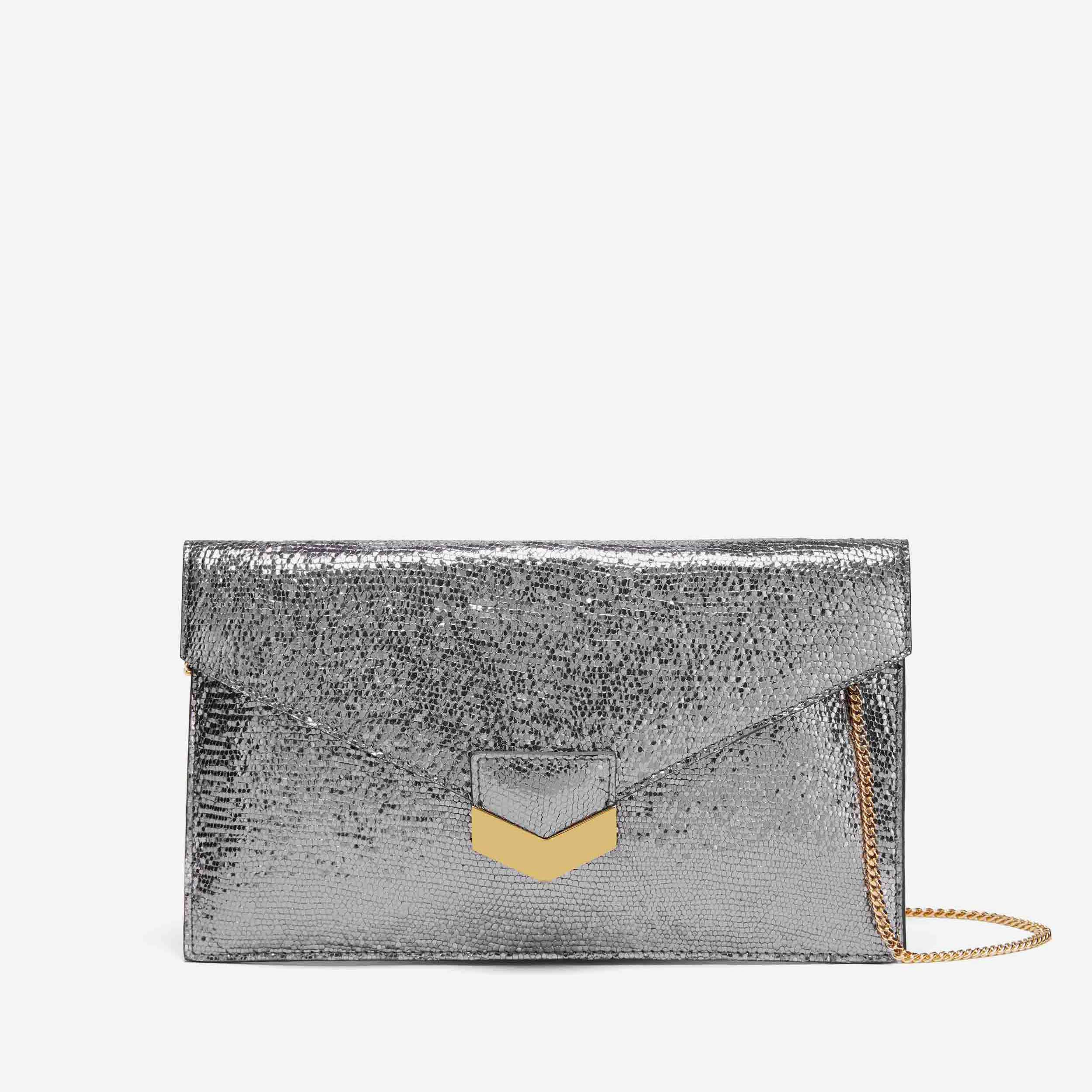 The London Clutch | Silver Metallic | DeMellier | DeMellier