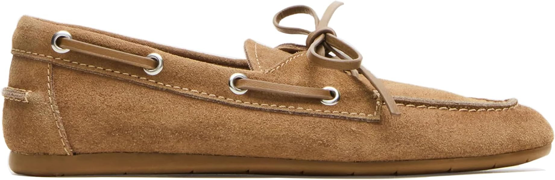 Womens Suede Leather Loafers Slip-Ons Driving Walking Flat Shoes Comfortable Lightweight Boat Sho... | Amazon (US)