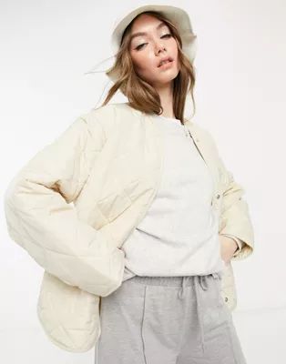 & Other Stories recycled quilted jacket in beige | ASOS (Global)
