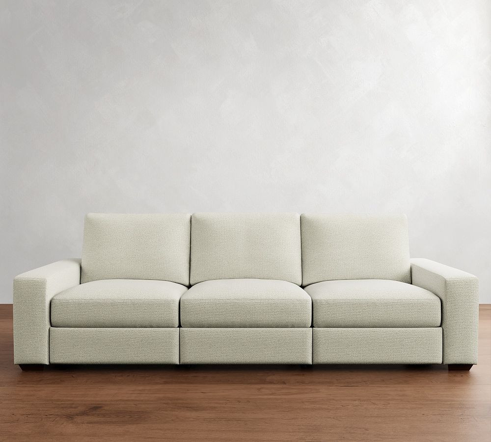Big Sur Square Arm Power Reclining Sofa - Storage Available (82"-138") | Pottery Barn (US)