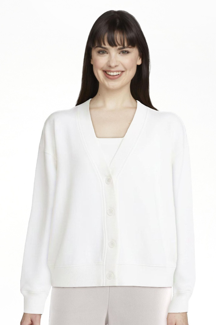 Athletic Works Women's and Women's French Terry Cardigan with Long Sleeves, Sizes XS-4X | Walmart (US)