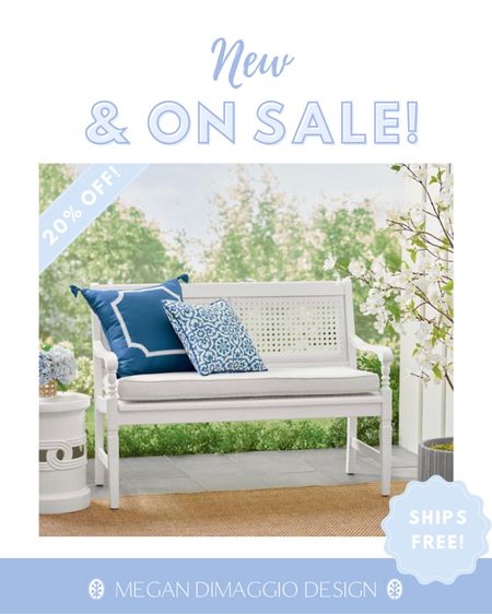 How pretty is this new white cane bench?! Snag it down for 20% OFF & free shipping!! Also has matching rocking chairs and available in a grey color! 😍

#LTKSeasonal #LTKsalealert #LTKhome