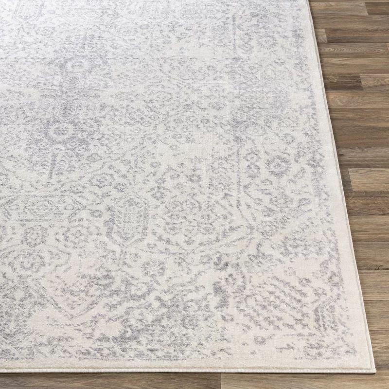 Shyann Oriental Area Rug in Gray/White | Wayfair North America