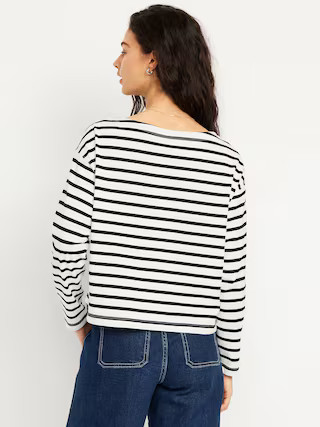 Long-Sleeve Mariner Loose T-Shirt | Old Navy (US)
