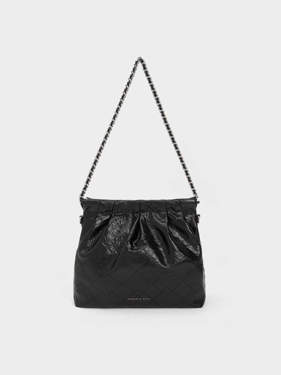 Duo Chain Handle Shoulder Bag
 - Noir | Charles & Keith UK