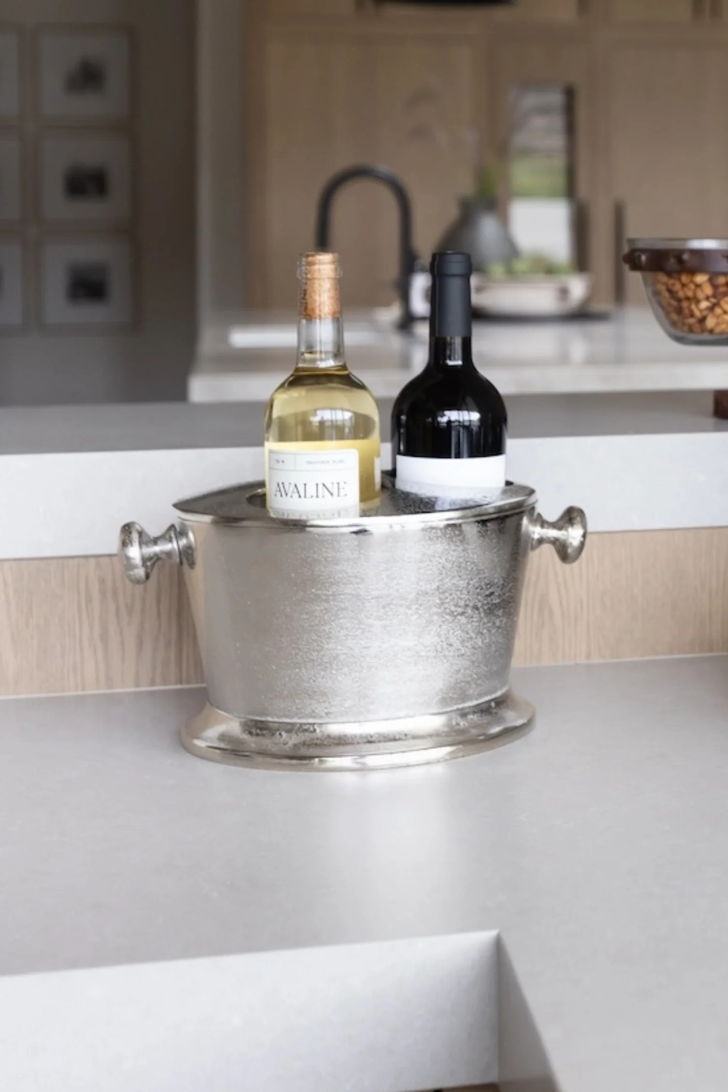 Three Bottle Wine Holder - Silver | THELIFESTYLEDCO