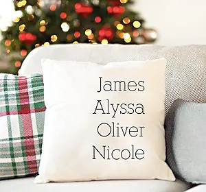 Qualtry Personalized Birthday Gift for Grandma for Mom - Grandma Pillow or Mom Pillow with Family... | Amazon (US)