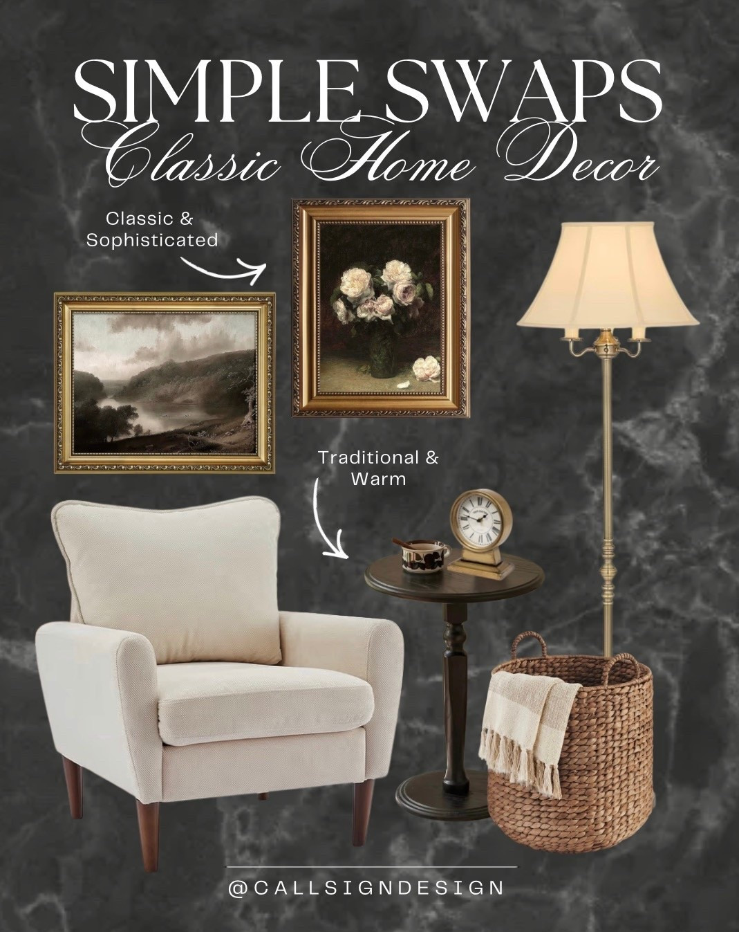 Warm and cozy home decor layered with dark, rich touches that add depth and atmosphere. Soft textures, deep tones, and thoughtful accents create a space that feels inviting, grounded, and beautifully lived in. ✨ 

#CozyHome #MoodyInteriors #WarmDecor #TimelessStyle #InteriorInspo #HomeDecor #DesignDetails #callsigndesign