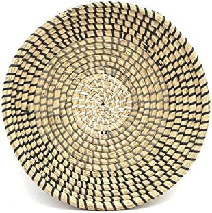 Amazon.com - ChicnChill Flat Wall Basket Decor, Seagrass Hanging Woven Wall Basket, Wicker Wall B... | Amazon (US)