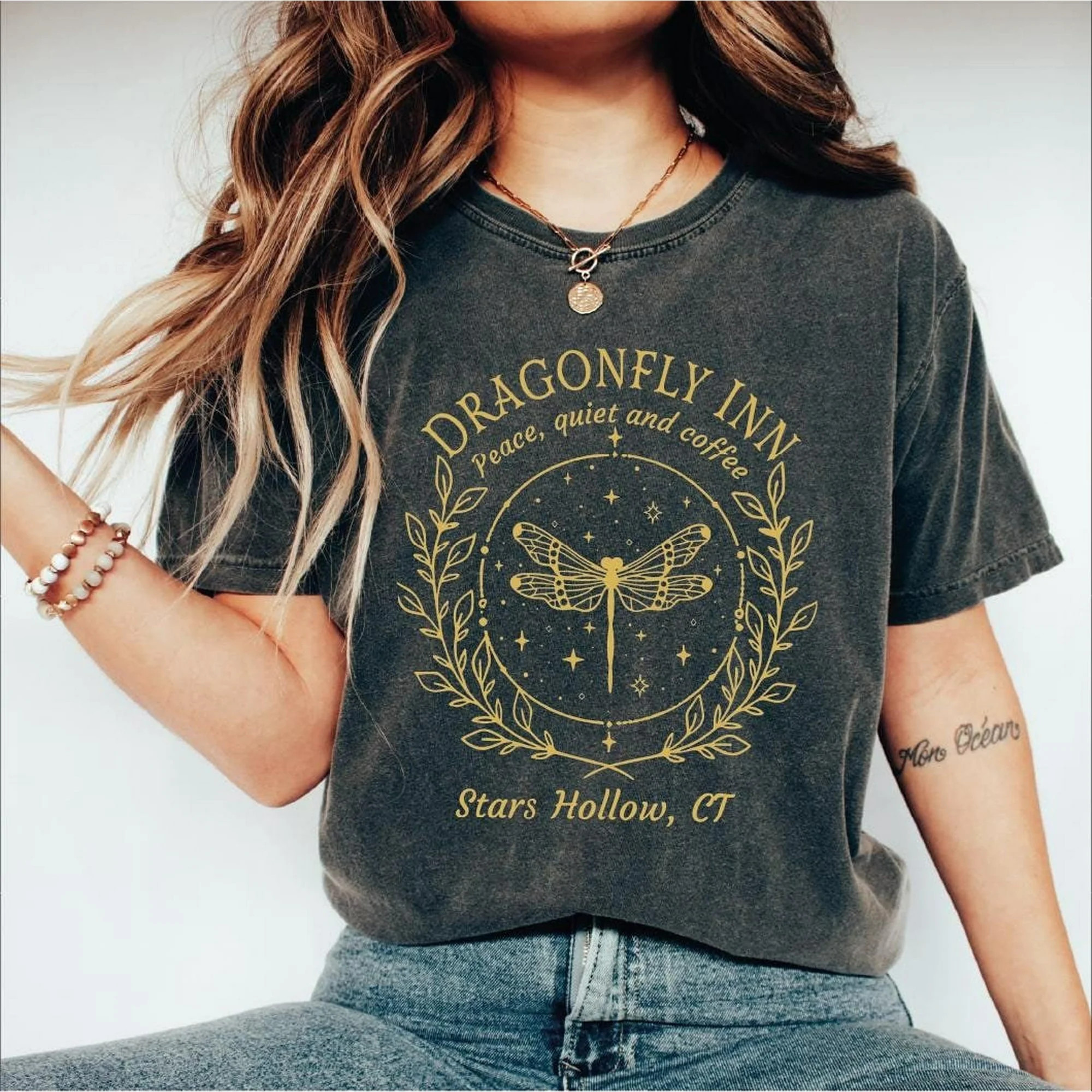 Stars Hollow Shirt, Dragonfly Inn Shirt, Hollow Shirt, Lukes Diner Tee, Matching Women Shirt, Sta... | Walmart (US)