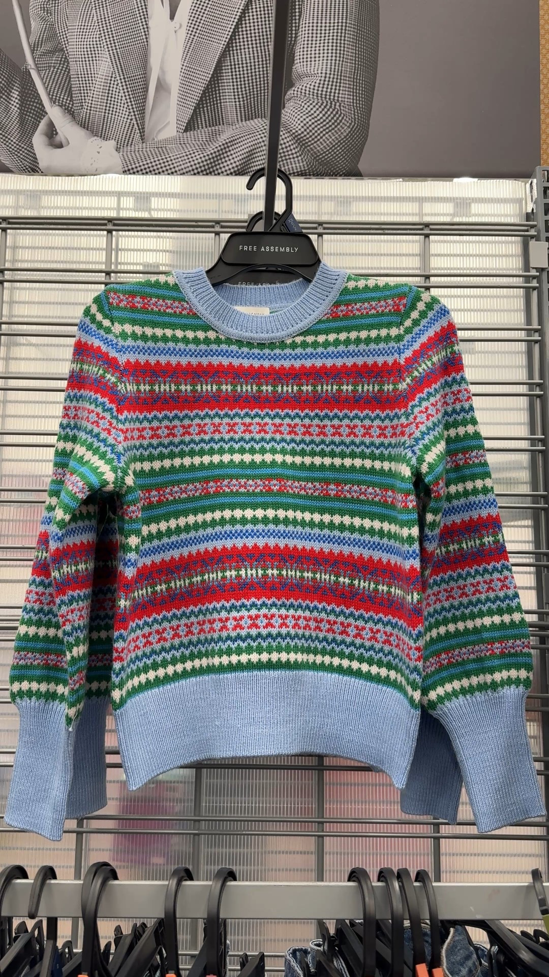 Cozy meets cheerful in this playful Fair Isle sweater! 🩵✨ A bright pop of color and fun pattern make it the perfect festive piece for winter, whether you’re layering for everyday wear or gifting to someone special. Soft, comfy, and currently on sale—this sweater is a winter must-have! 🎁#GiftGuide #Sweater #WalmartFinds 

#LTKSaleAlert #LTKGiftGuide #LTKHoliday