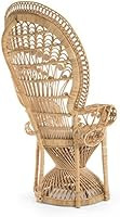 KOUBOO Pecock Grand Peacock Chair in Rattan with Seat Cushion, Natural Color, Large | Amazon (US)