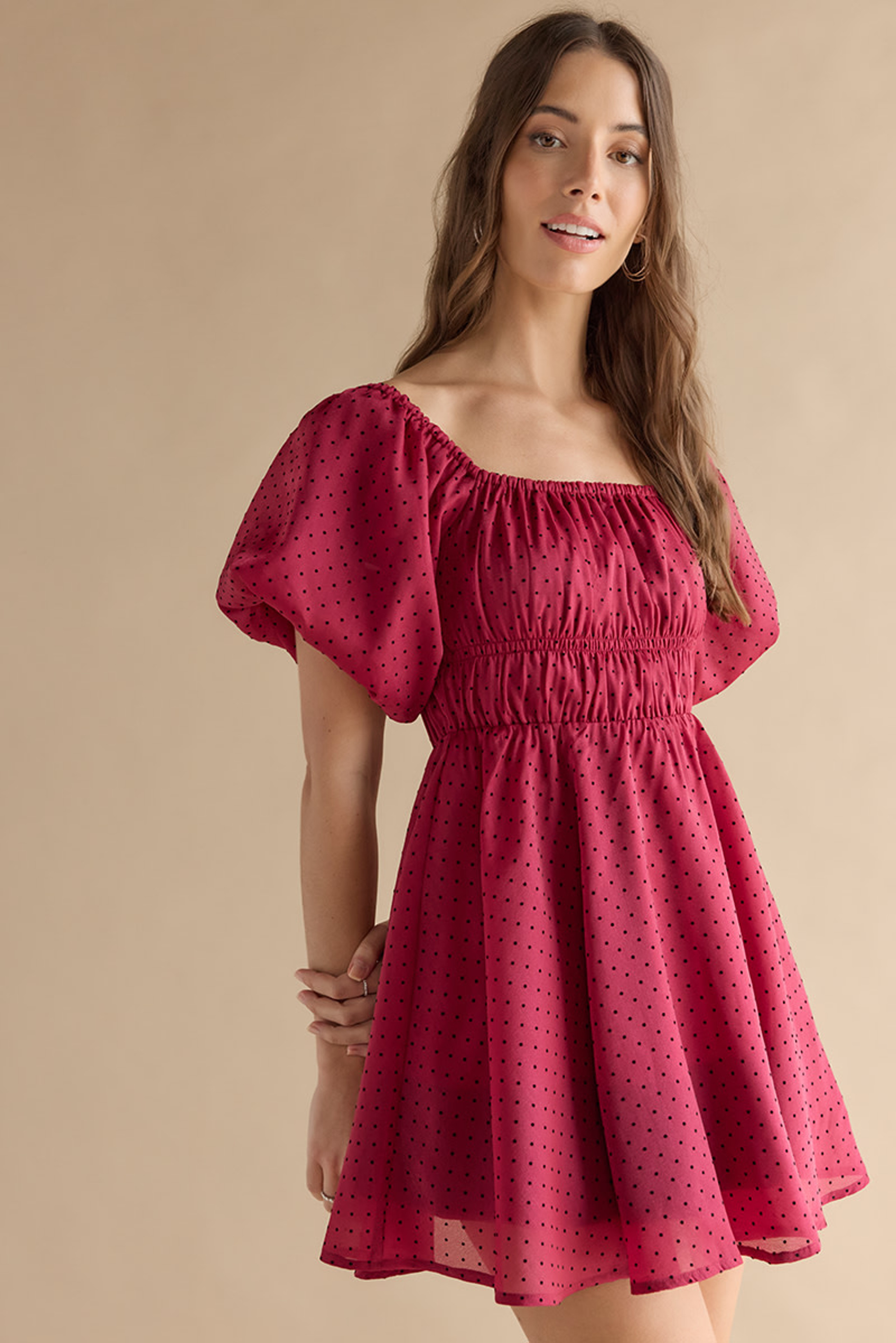 Maryann Ruched Mini Dress | Francesca's