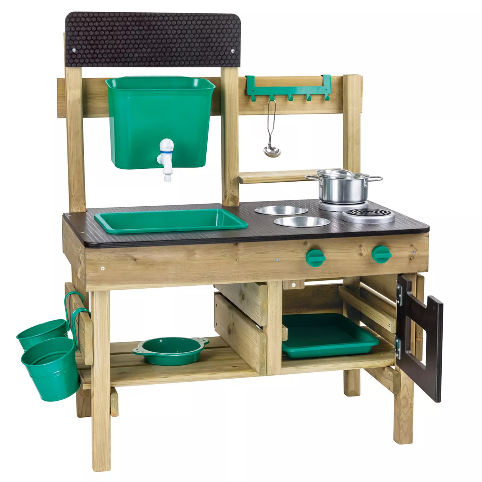 Hape Nature Fun Outdoor Mud Wooden Kitchen Playset, Multi | Kohl's