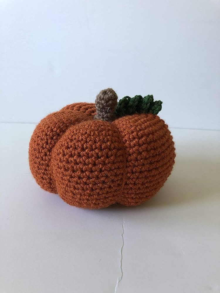 Crochet Pumpkin Home Decor, Crochet Pumpkin Ornament in Orange, Crochet Pumpkin Amigurumi, Croche... | Amazon (US)