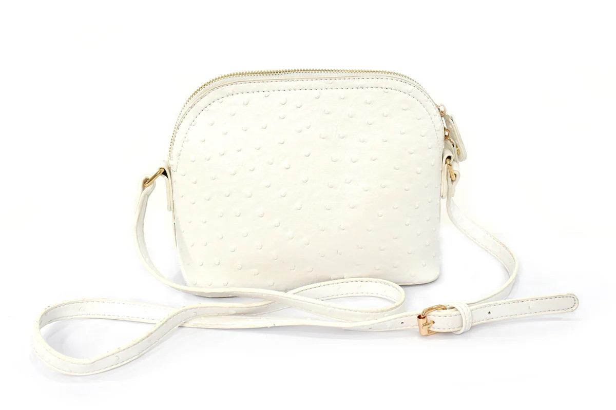 Ostrich Domed Crossbody Handbag | Charming Charlie