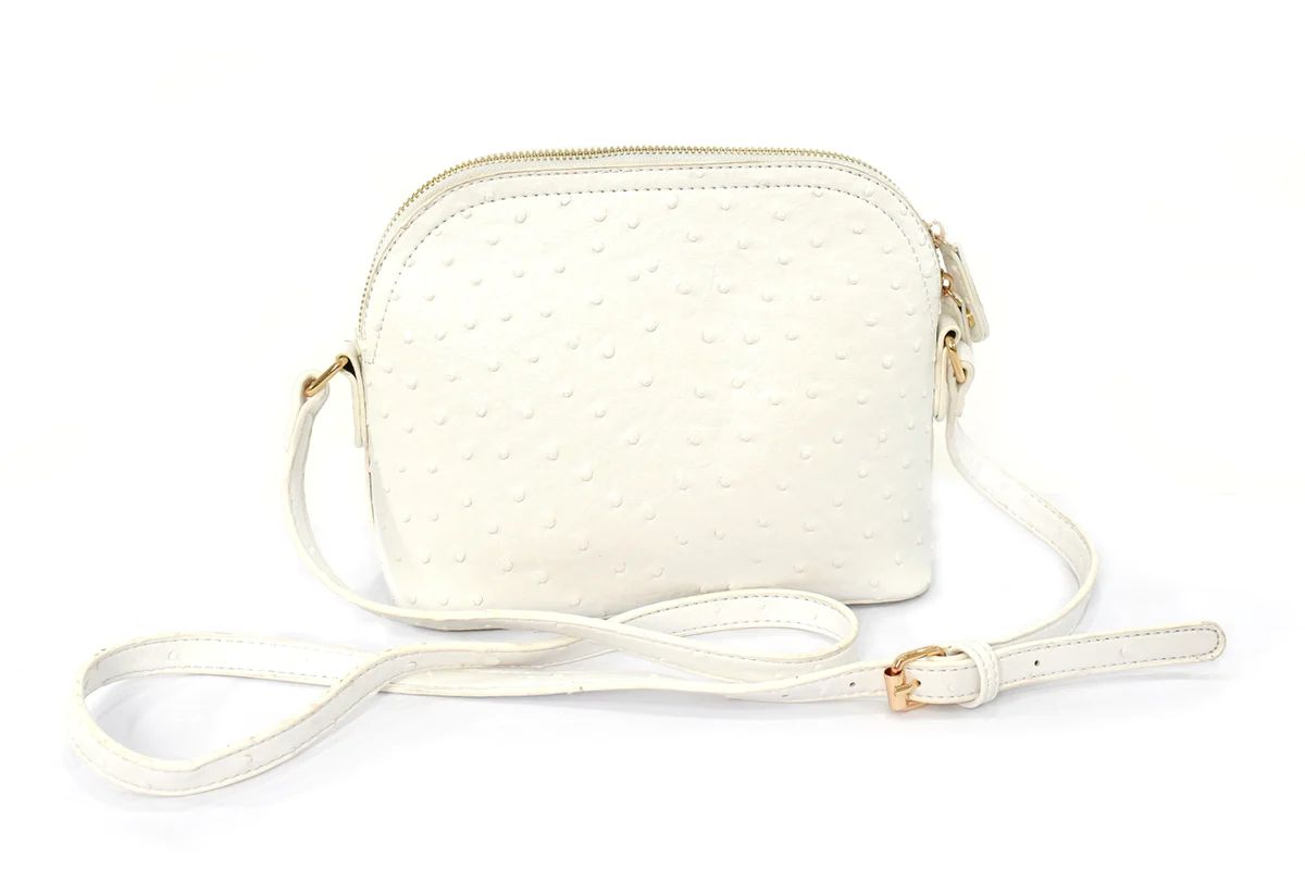 Ostrich Domed Crossbody Handbag | Charming Charlie