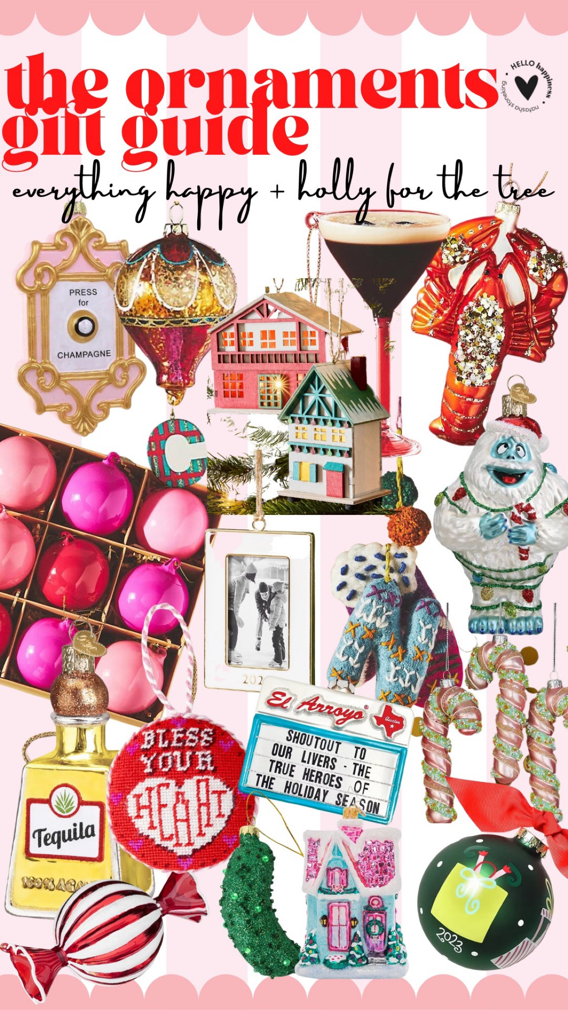 Everything happy and holly for the tree 🎄 the ornaments gift guide 

#LTKhome #LTKHoliday #LTKSeasonal
