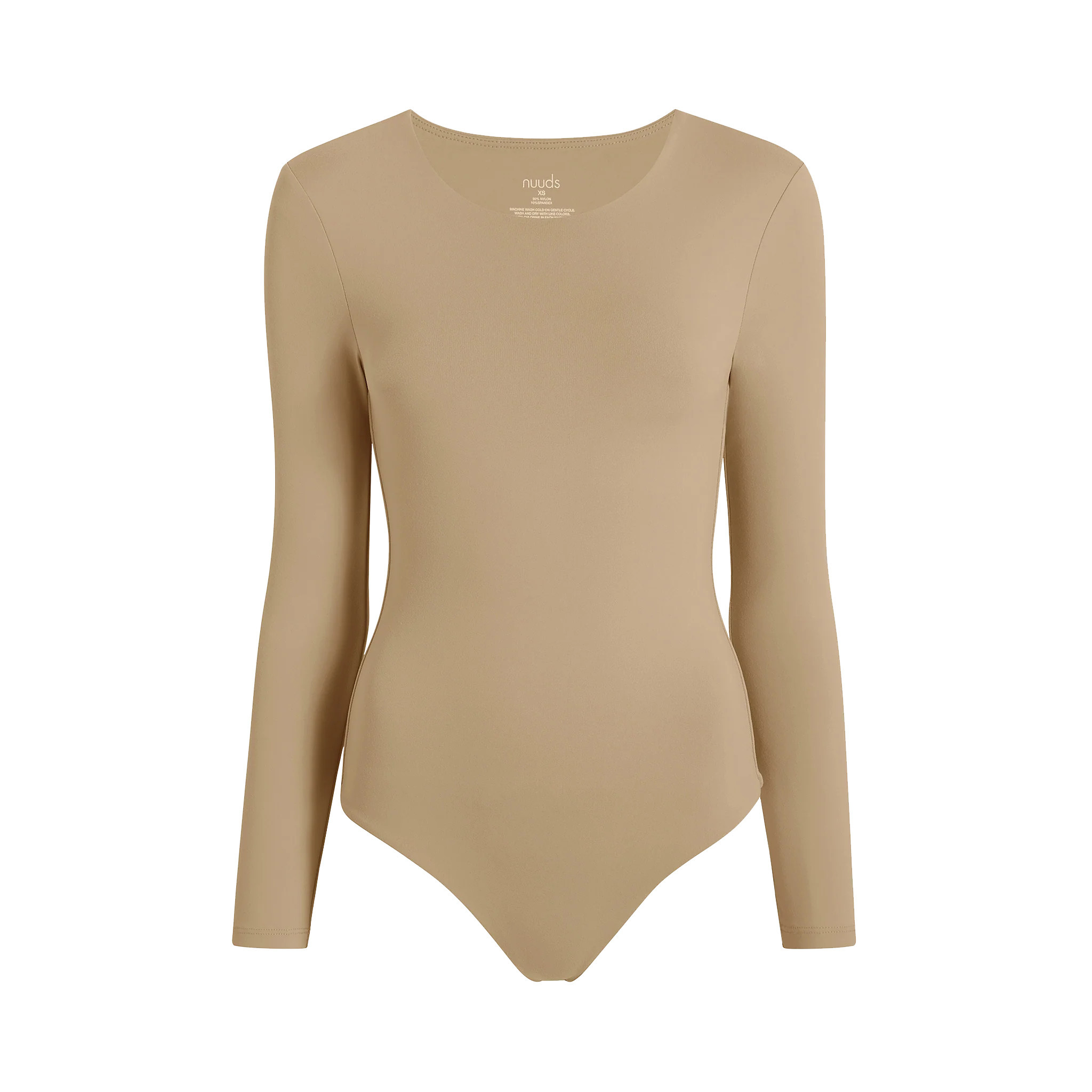 Women's Long Sleeve Crewneck Bodysuit | nuuds