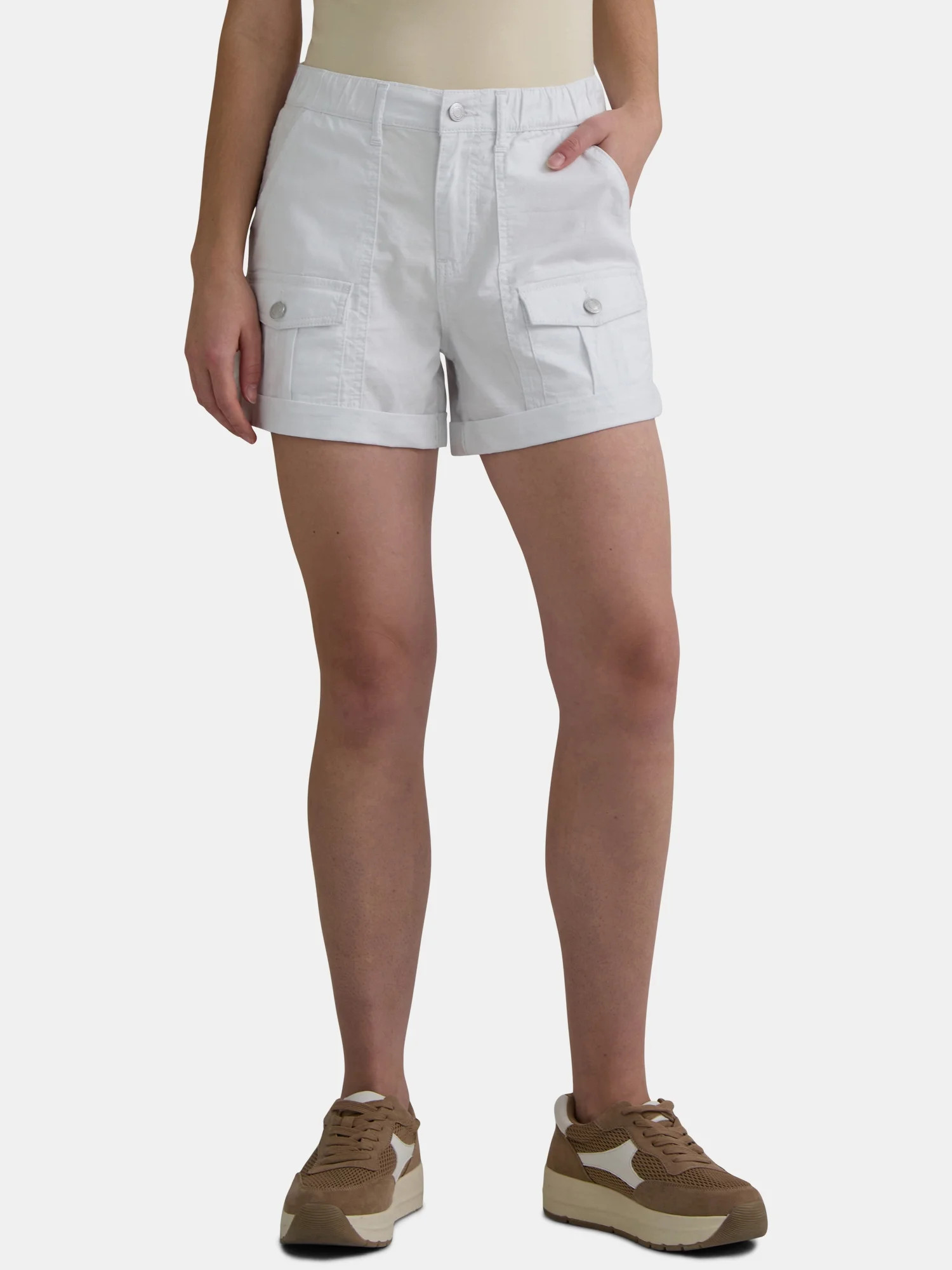 Time and Tru Women's Utility Short, 4" Inseam, Size Range 0-22 | Walmart (US)