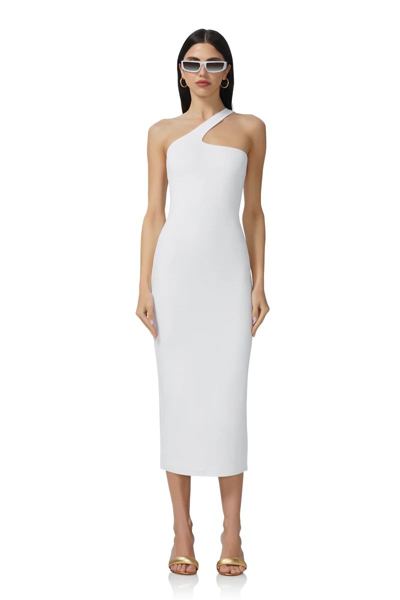 Sloane Midi Dress - Bright White | ShopAFRM