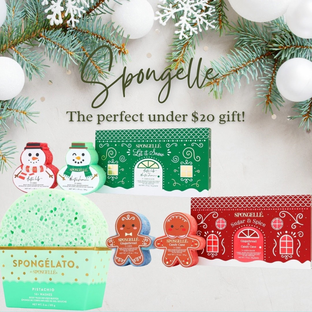 If you need a quick, cute, under-$20 gift… these Spongellé holiday buffers are IT! 🤩🎁 Long-lasting, great scents, and the packaging is already adorable. Snowmen, gingerbread, candy cane and even pistachio Spongélato — shop them all here!


#LTKGiftGuide #LTKHoliday #LTKSaleAlert