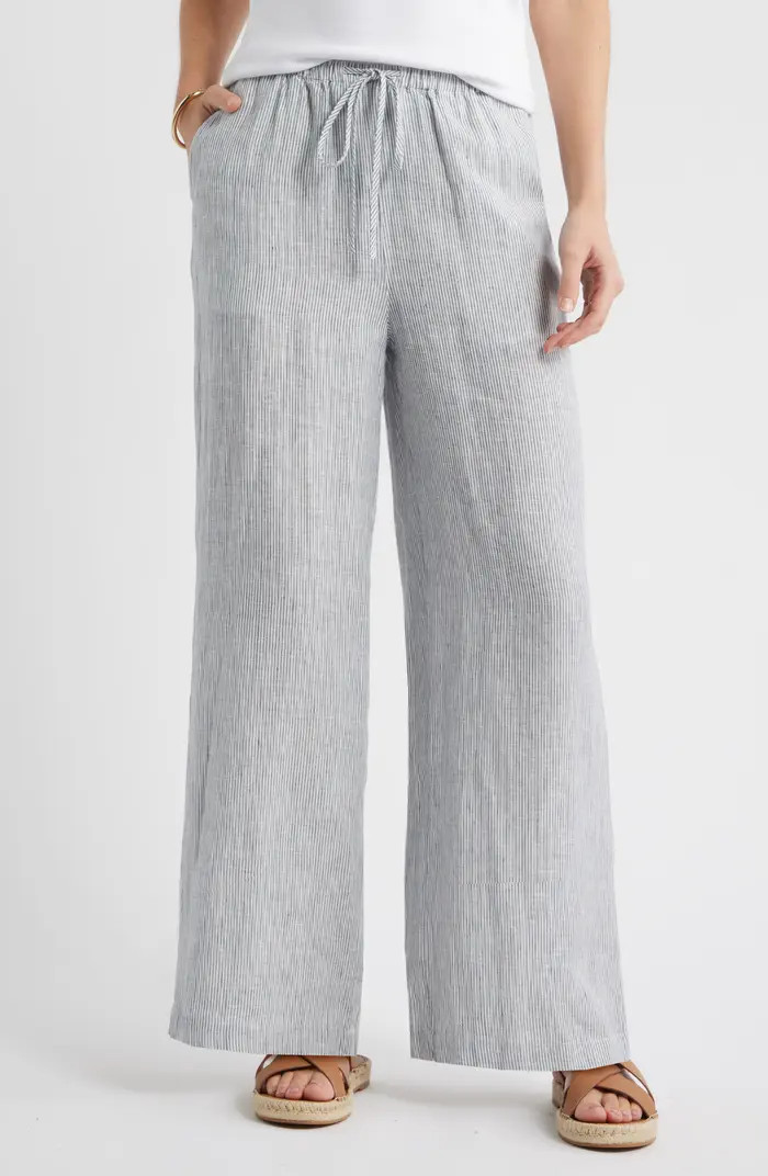 Easy Wide Leg Linen Pants | Nordstrom