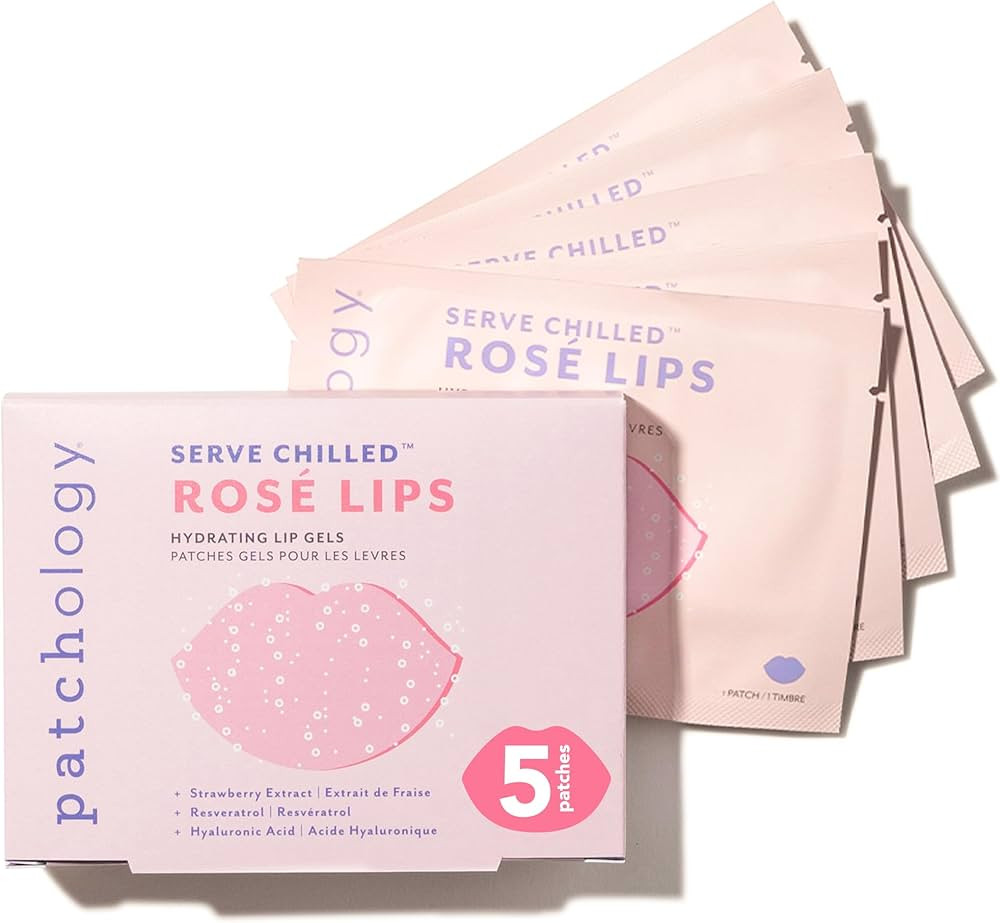 Patchology Serve Chilled Rosé Gel Lip Mask – Hydrating Mask with Resveratrol & Hyaluronic Acid... | Amazon (US)