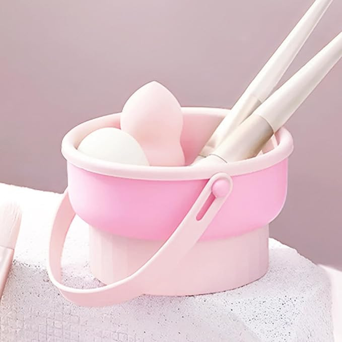 3 in 1 Makeup Brush Cleaner Mat, Brush Cleaner Make Up Bowl, Silicone Cosmetic Brushes Cleaning T... | Amazon (US)