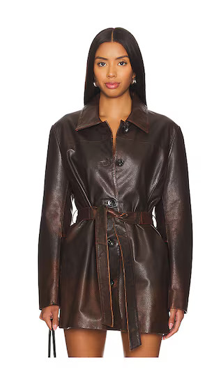 Marlowe Coat in Rub Off Brow | Revolve Clothing (Global)