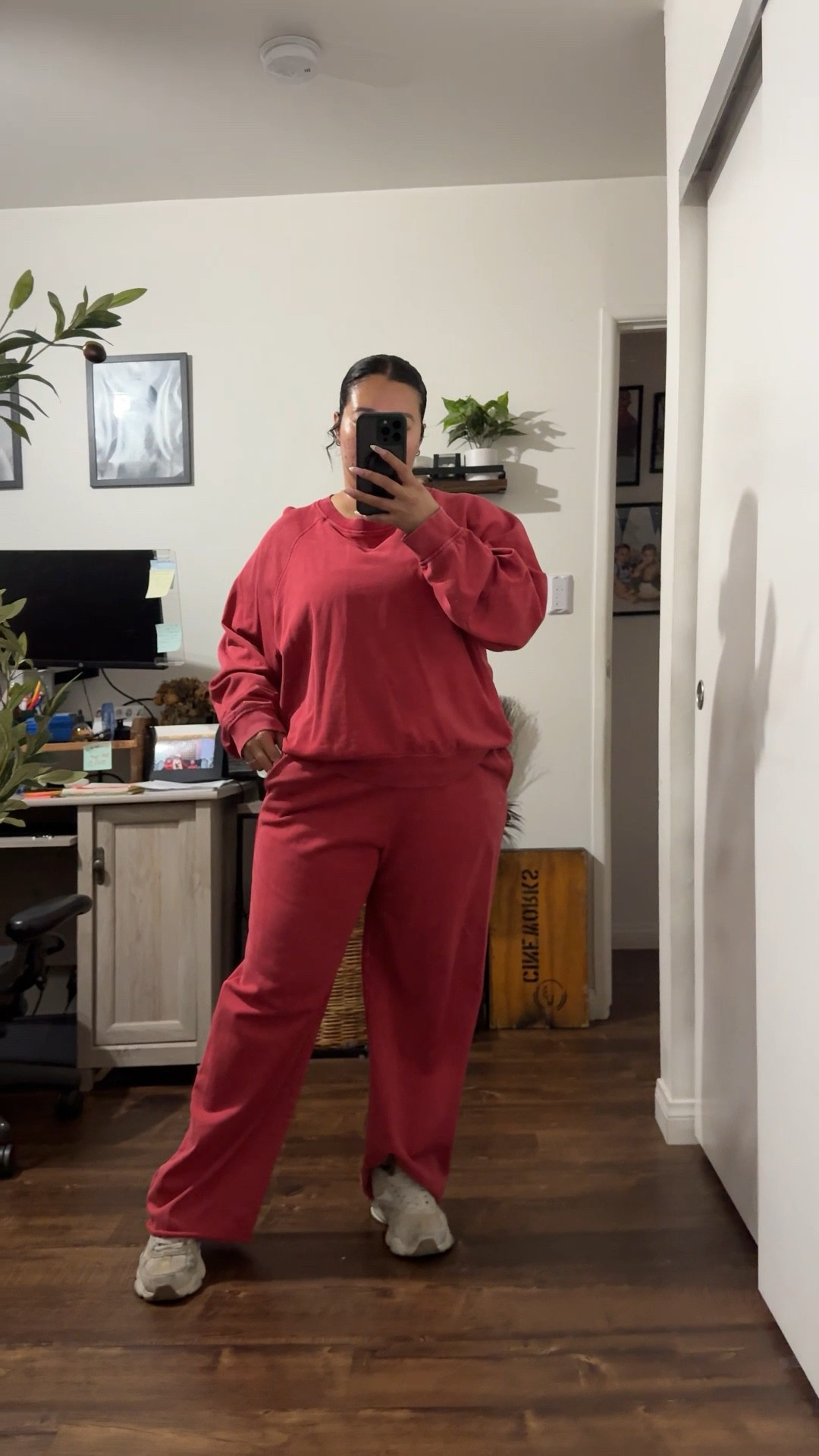 Easy outfit I’m wearing as a wfh mom and school drop offs. 

Matching set - large / runs a little big / super comfortable/ tummy friendly 

Spring outfit 
WFH outfit 
Midsize fashion 
Midsize outfit 
Curvy outfit 
Matching set 
Casual outfit 
Travel outfit 
Errands outfit 
Mom outfit 

#LTKMidsize #LTKootd #LTKmomlife