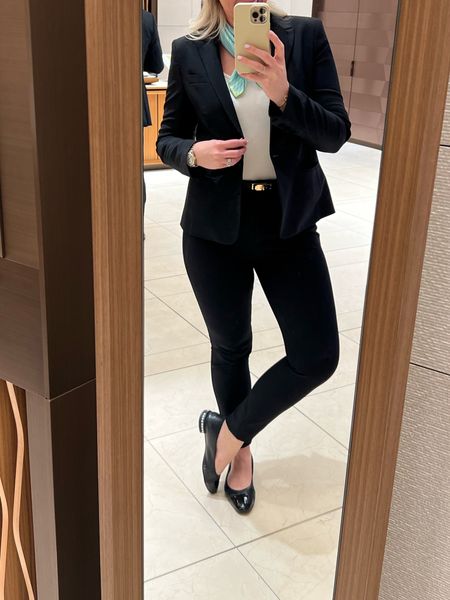 Business work attire! Express pants and theory suit jacket. Linked my skinny belt and flat shoes 

#LTKworkwear #LTKstyletip #LTKshoecrush