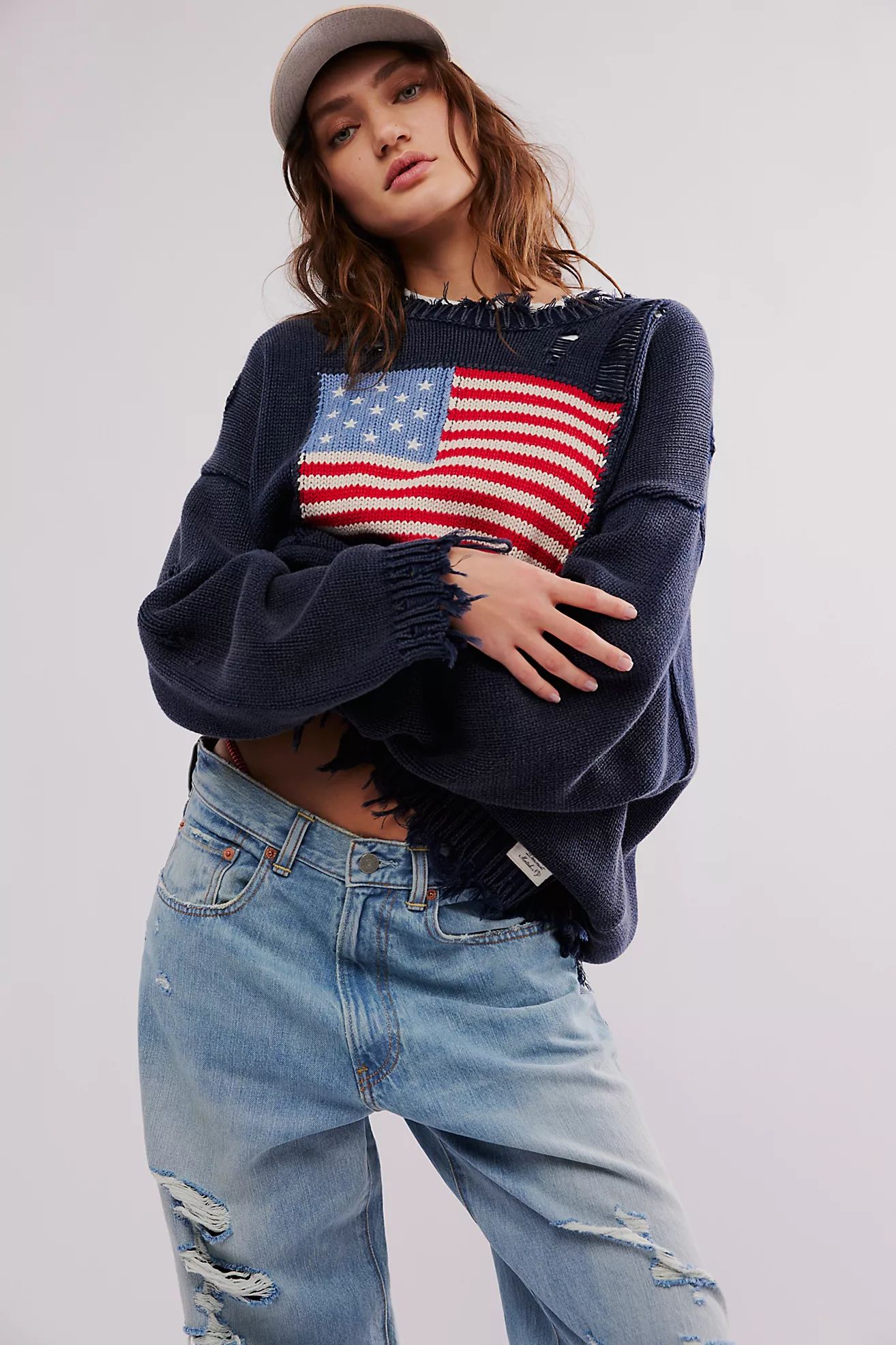 Denimist Flag Sweater | Free People (Global - UK&FR Excluded)