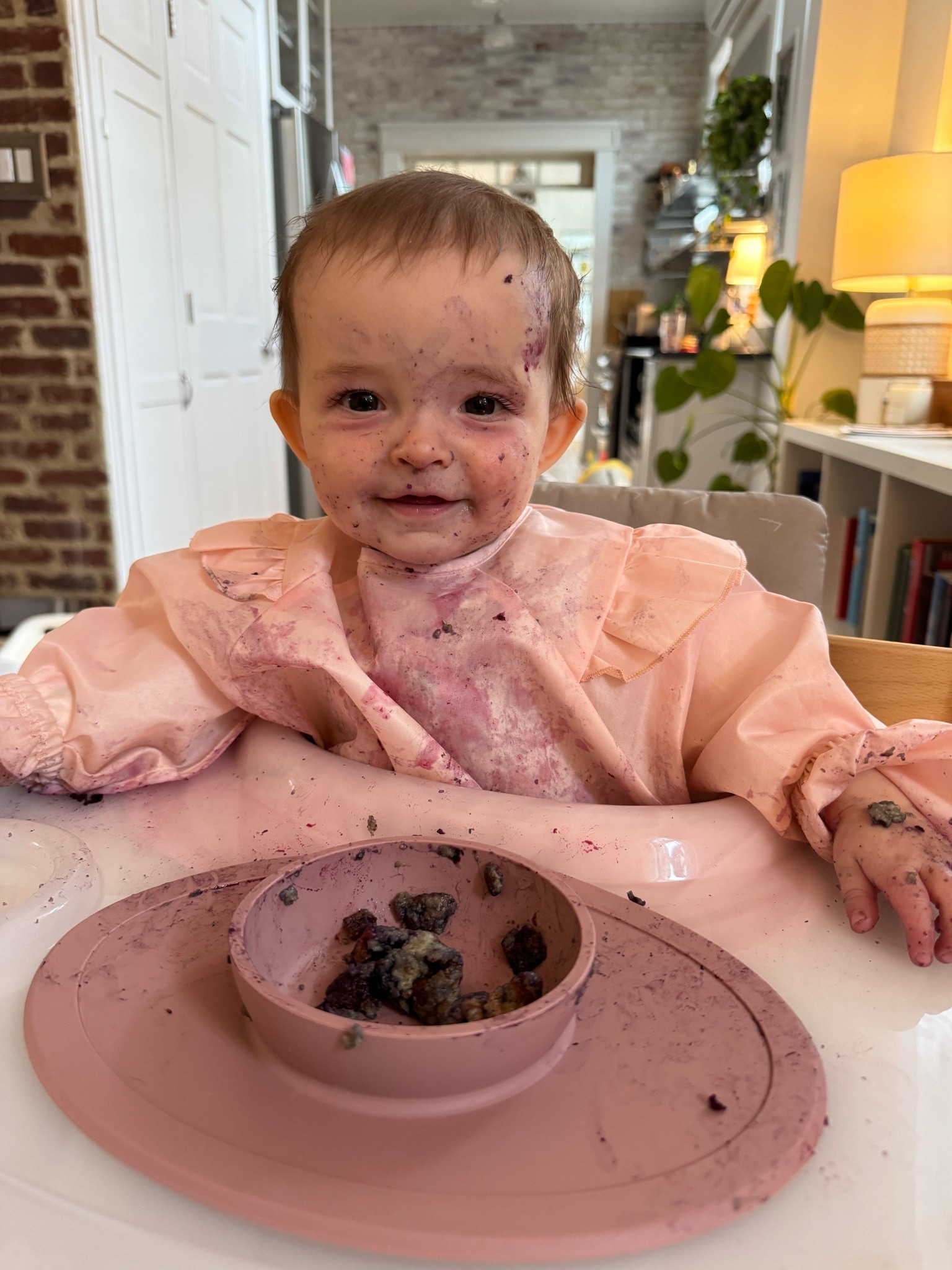Messy eater lifesavers: long sleeve bib, tray cover, silicone plate she can’t pull up!

#LTKBaby #LTKFamily